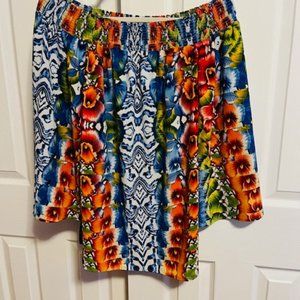 Alberto Makali tropical print top